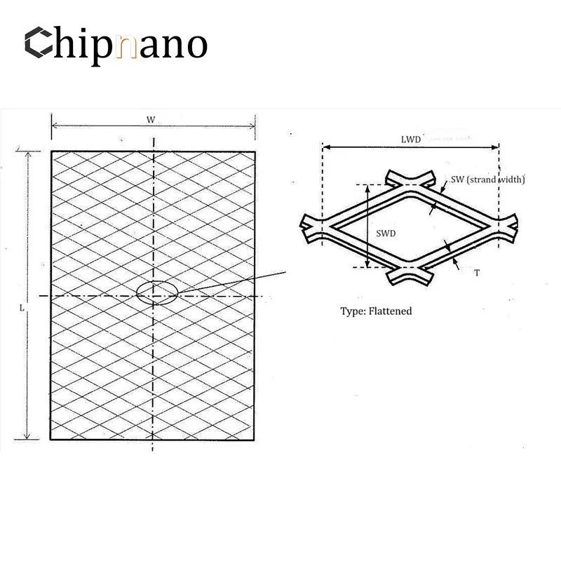Drawing- Expanded mesh-Flattened Drawing- Expanded mesh-Flattened